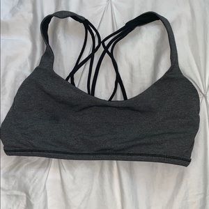 lulu lemon grey free to be bra